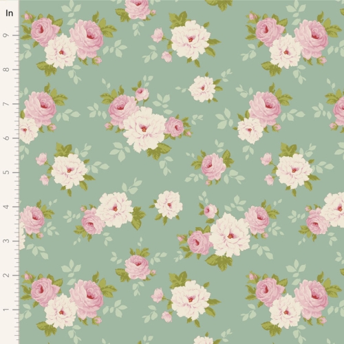 Tilda Patchwork Stoff Baumwolle - Sunday Brunch - Pernille Teal